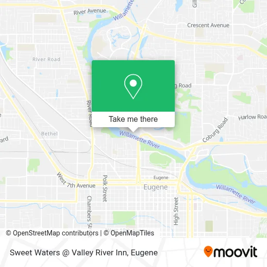Sweet Waters @ Valley River Inn map