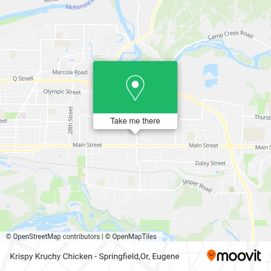 Krispy Kruchy Chicken - Springfield,Or map
