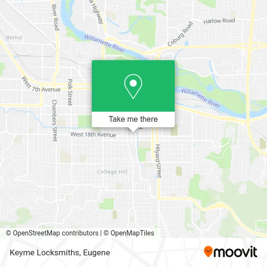 Keyme Locksmiths map