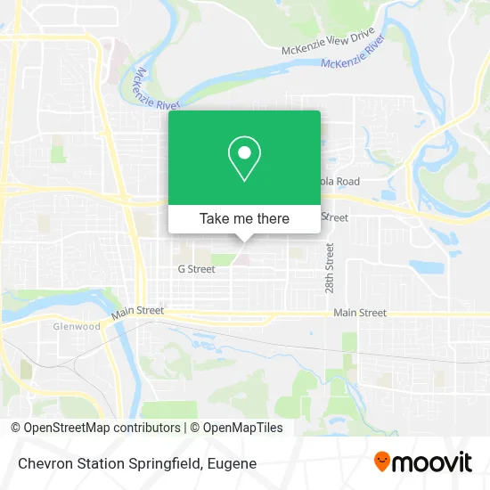 Chevron Station Springfield map