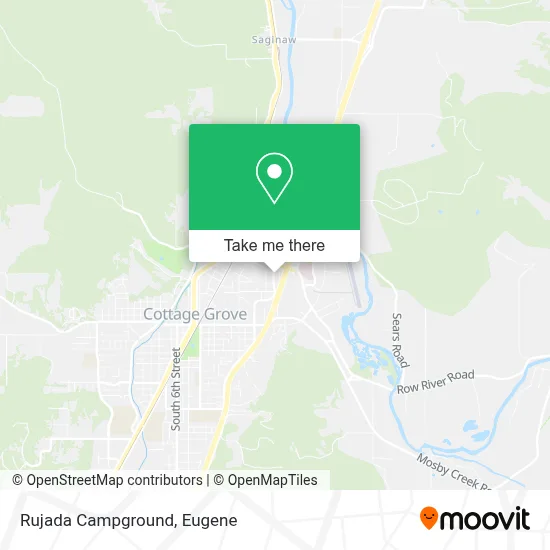 Rujada Campground map