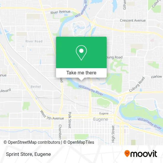 Sprint Store map