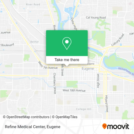 Refine Medical Center map