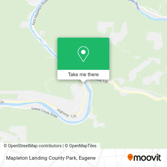 Mapleton Landing County Park map