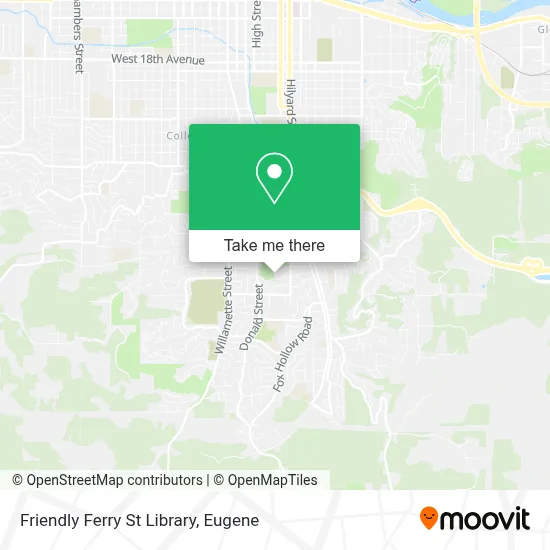 Friendly Ferry St Library map