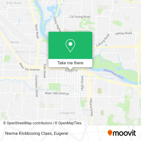 Nwma Kickboxing Class map