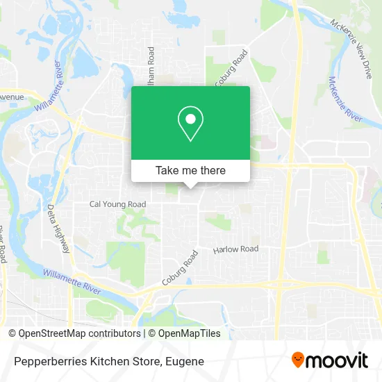 Pepperberries Kitchen Store map