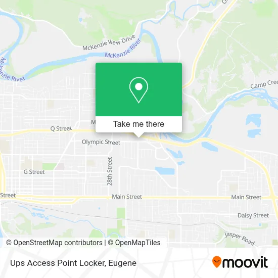 Ups Access Point Locker map