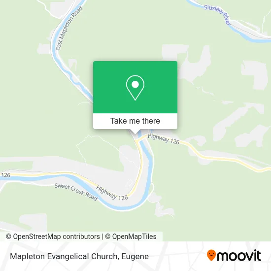 Mapleton Evangelical Church map