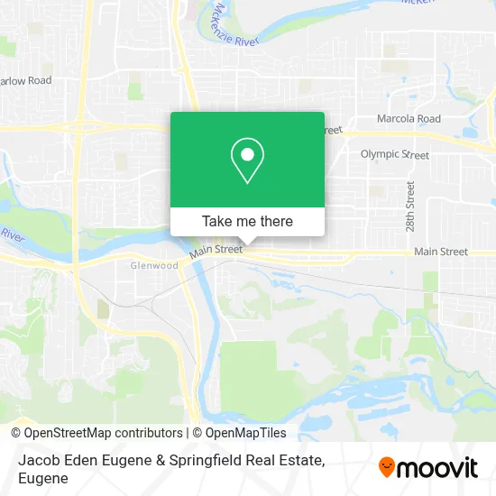 Jacob Eden Eugene & Springfield Real Estate map