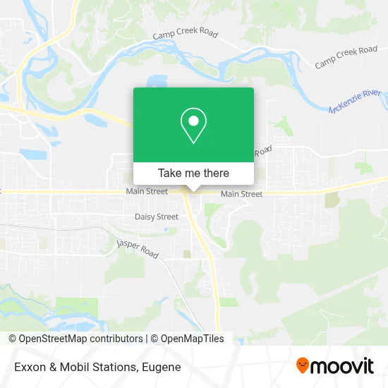 Exxon & Mobil Stations map