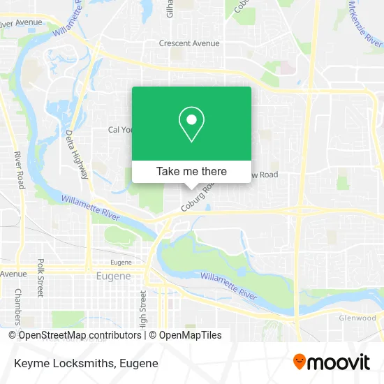 Keyme Locksmiths map