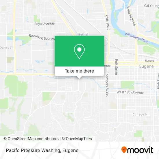 Pacifc Pressure Washing map