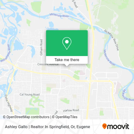 Ashley Gallo | Realtor In Springfield, Or map
