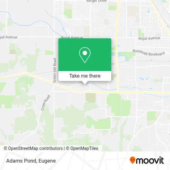 Adams Pond map