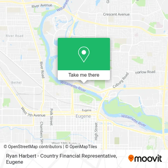 Ryan Harbert - Country Financial Representative map