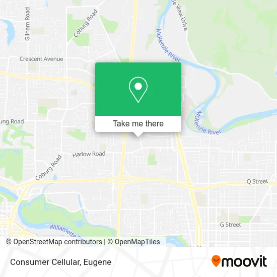 Consumer Cellular map