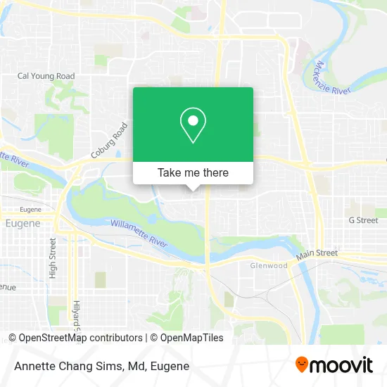 Annette Chang Sims, Md map