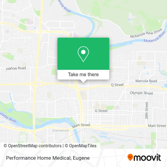 Performance Home Medical map