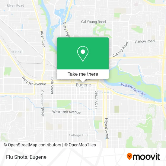 Flu Shots map