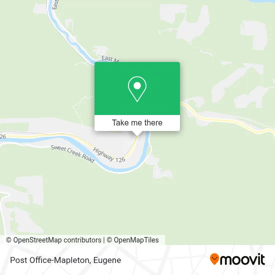 Post Office-Mapleton map