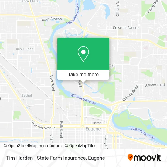Tim Harden - State Farm Insurance map