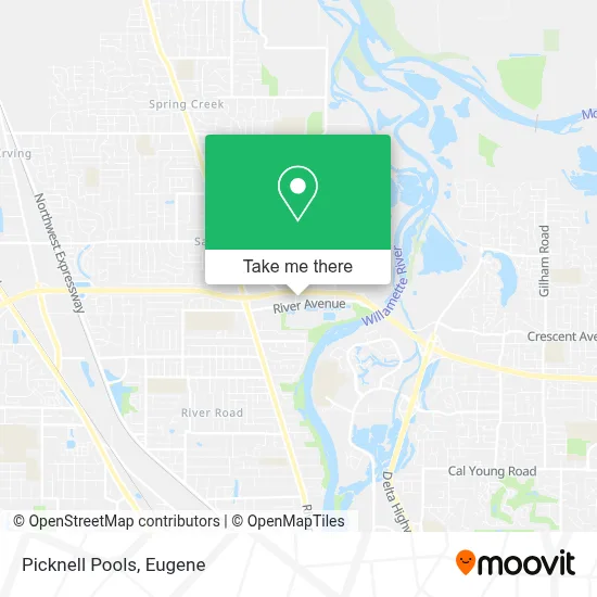 Picknell Pools map