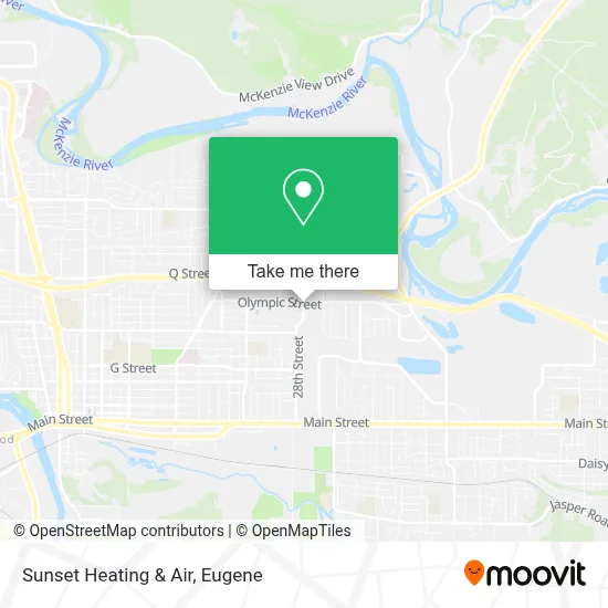 Sunset Heating & Air map