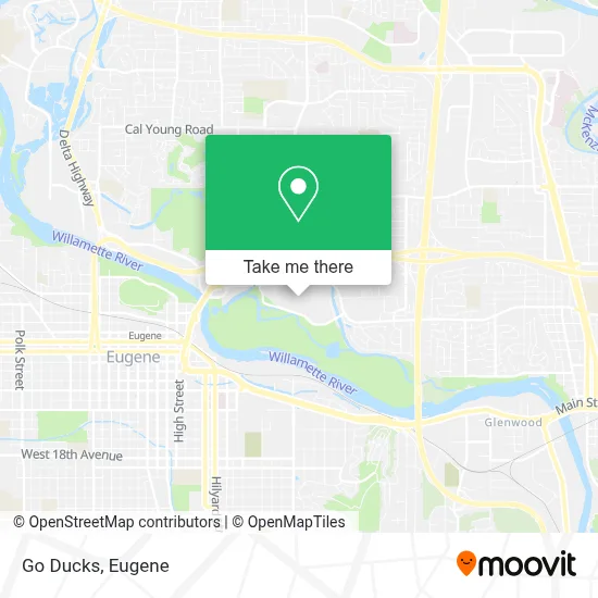 Go Ducks map
