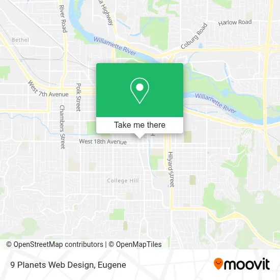 9 Planets Web Design map