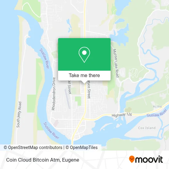 Coin Cloud Bitcoin Atm map