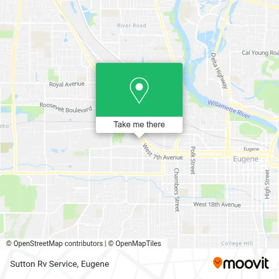 Sutton Rv Service map
