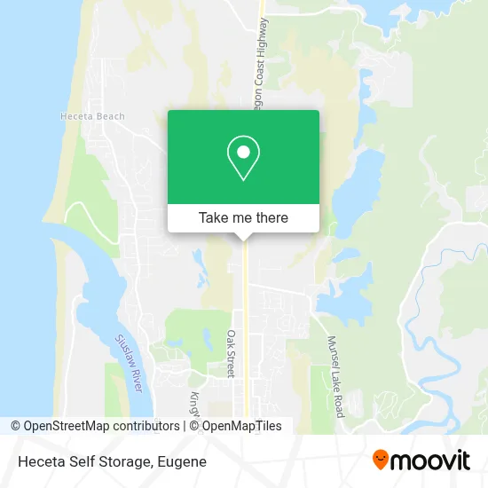 Heceta Self Storage map