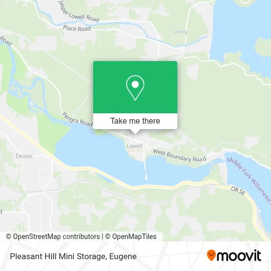 Pleasant Hill Mini Storage map
