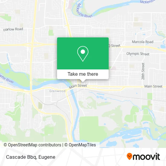 Cascade Bbq map