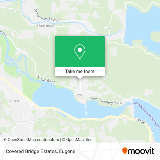 Covered Bridge Estates map