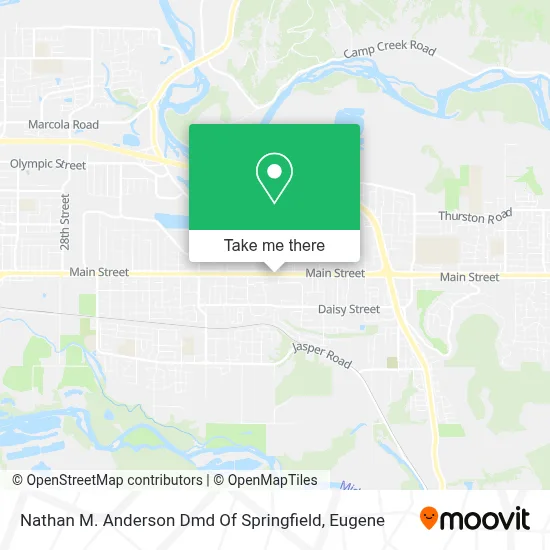 Nathan M. Anderson Dmd Of Springfield map