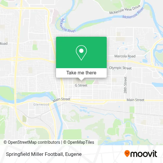 Springfield Miller Football map