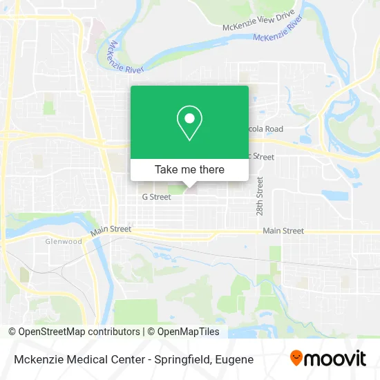 Mckenzie Medical Center - Springfield map