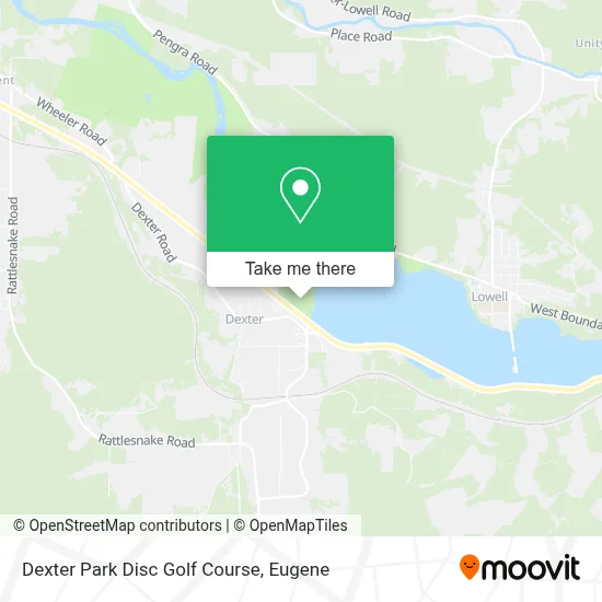 Dexter Park Disc Golf Course map