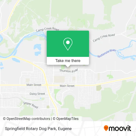 Springfield Rotary Dog Park map