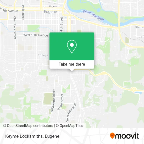 Keyme Locksmiths map