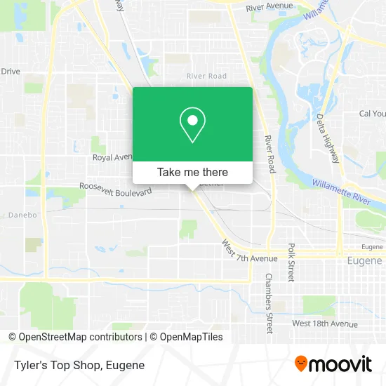 Tyler's Top Shop map