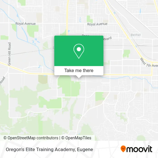 Oregon's Elite Training Academy map