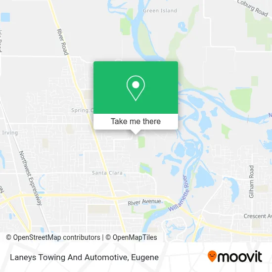 Laneys Towing And Automotive map