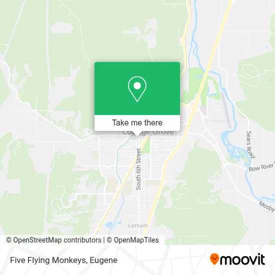 Five Flying Monkeys map