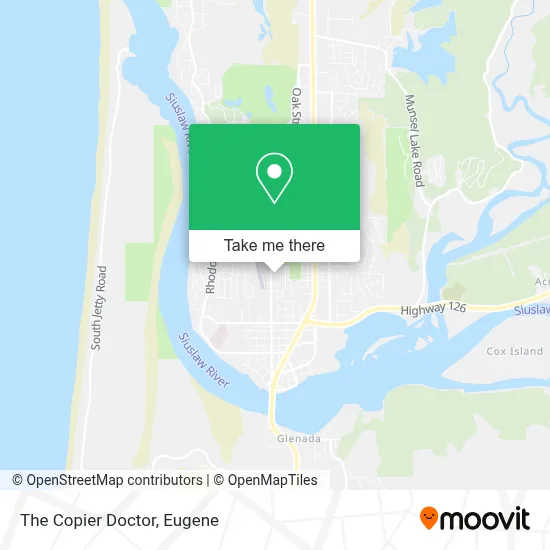 The Copier Doctor map