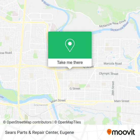 Sears Parts & Repair Center map