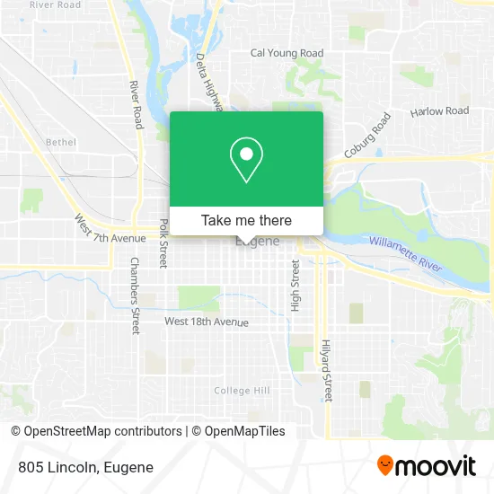 805 Lincoln map