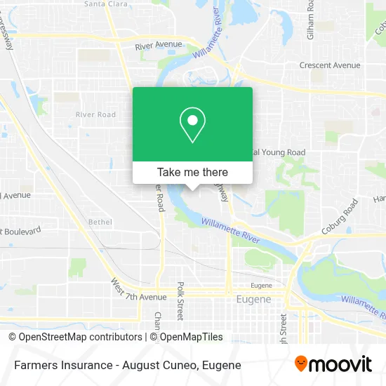 Farmers Insurance - August Cuneo map